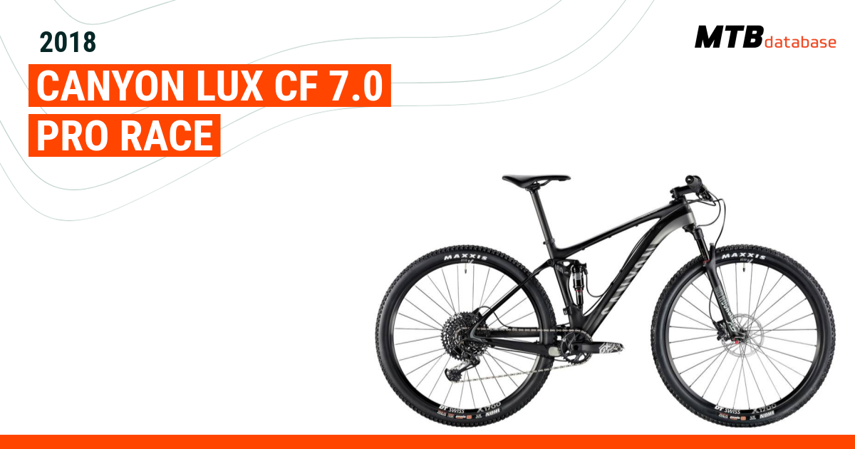 2018 Canyon Lux CF 7.0 Pro Race Specs Reviews Images Mountain Bike Database