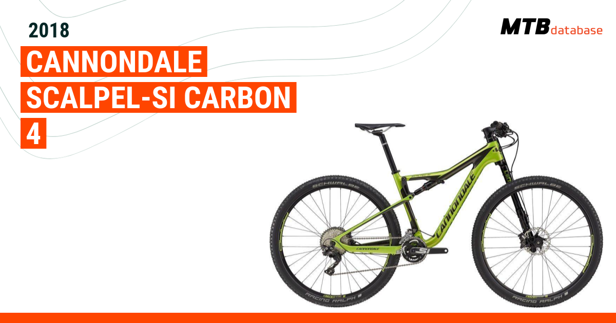 2018 Cannondale Scalpel-Si Carbon 4 Specs, Images Mountain Bike Database
