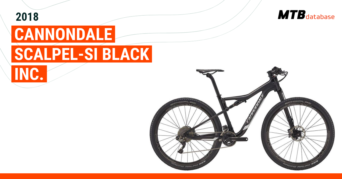 Cannondale scalpel si black hot sale inc