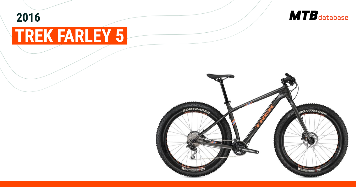 2016 Trek Farley 5 Specs Reviews Images Mountain Bike Database