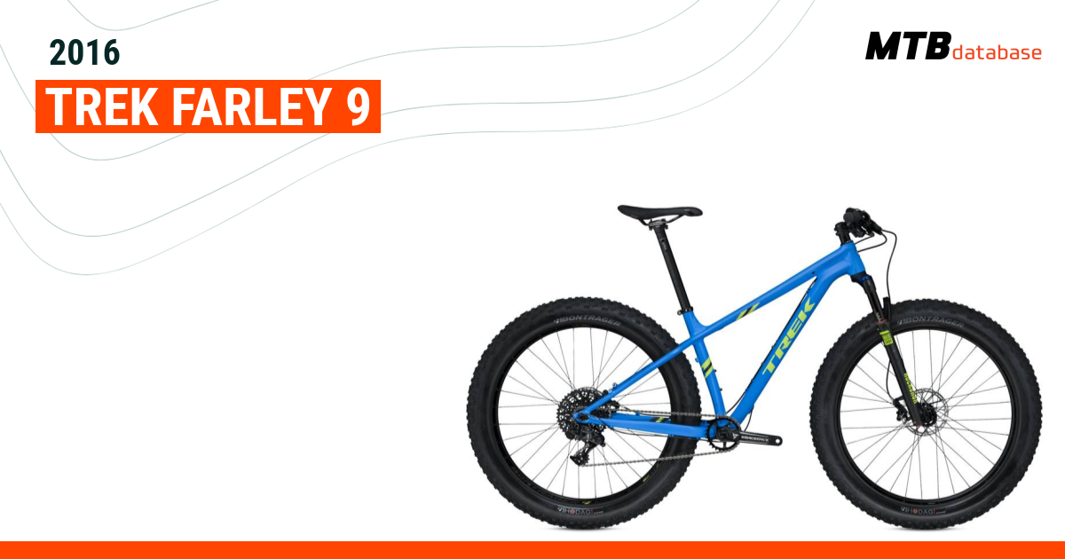 2016 Trek Farley 9 Specs Reviews Images Mountain Bike Database