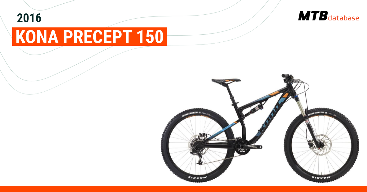 Kona precept 150 mountain best sale bike 2017