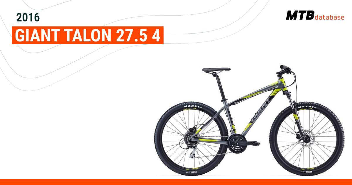 2016 Giant Talon 27.5 4 Specs Reviews Images Mountain Bike