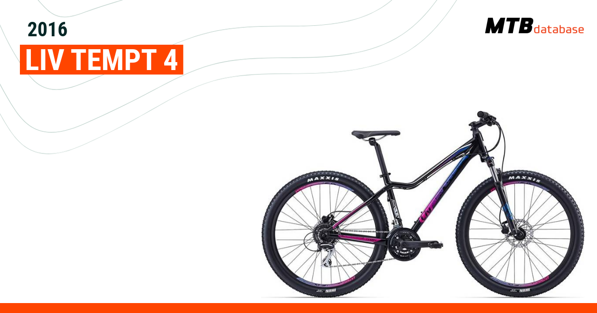 2016 Liv Tempt 4 Specs Reviews Images Mountain Bike Database