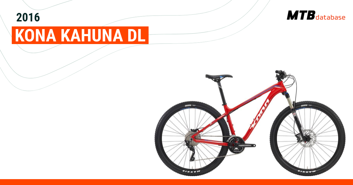 2016 Kona Kahuna DL Specs Reviews Images Mountain Bike Database