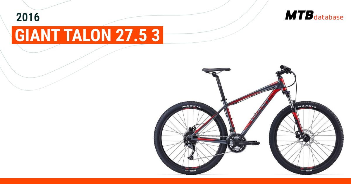 2016 Giant Talon 27.5 3 Specs Reviews Images Mountain Bike