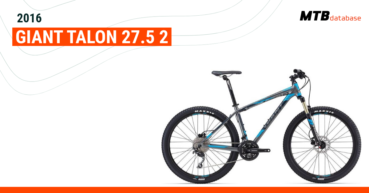 2016 Giant Talon 27.5 2 Specs Reviews Images Mountain Bike