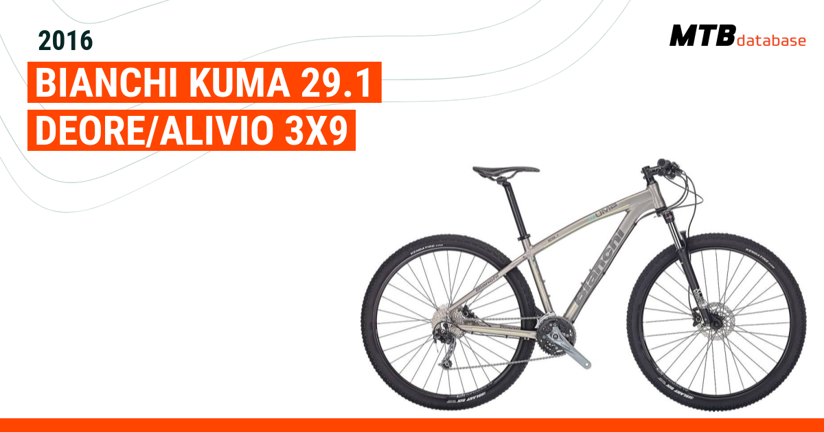 2016 Bianchi Kuma 29.1 Deore/Alivio 3x9 - Specs, Reviews, Images - Mountain  Bike Database