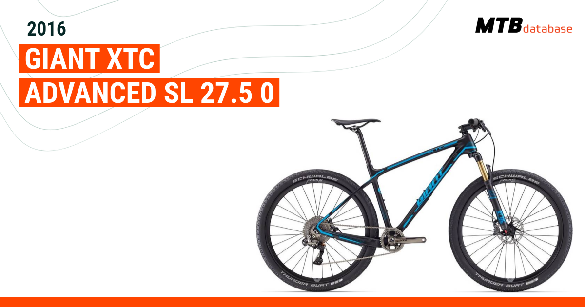 Giant xtc discount advanced 29er 2016