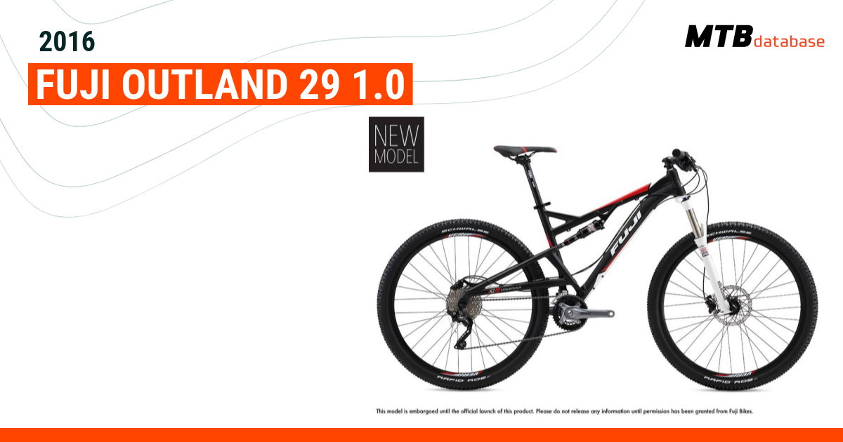 2016 Fuji Outland 29 1.0 Specs Reviews Images Mountain Bike