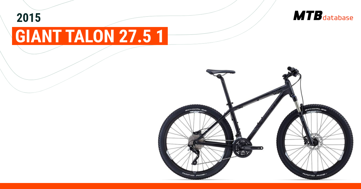 2015 Giant Talon 27.5 1 Specs Reviews Images Mountain Bike