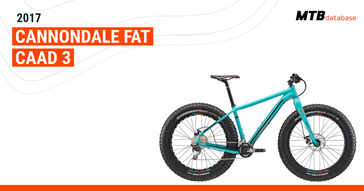 Cannondale fat shop caad 3