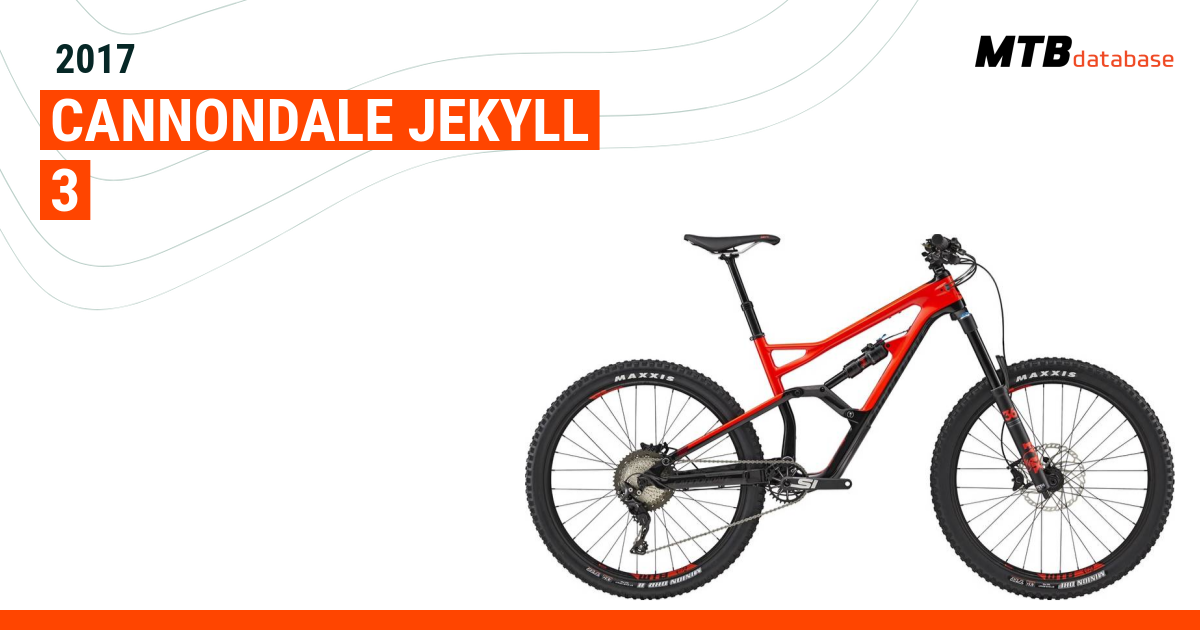 2017 Cannondale Jekyll 3 Specs Reviews Images Mountain Bike Database