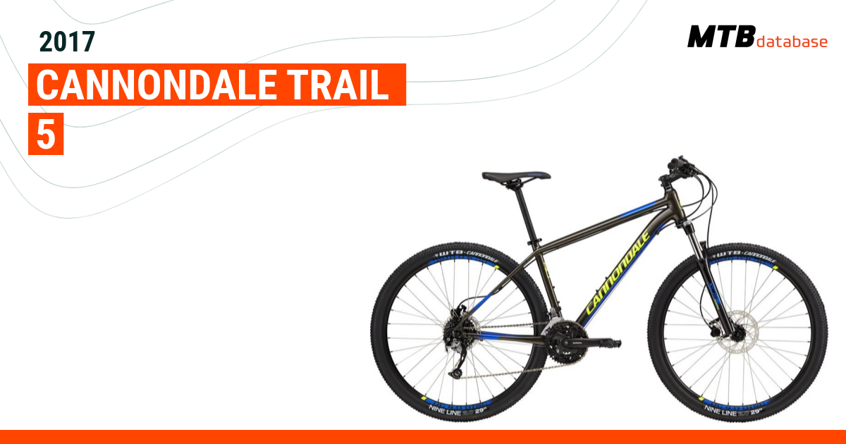 2017 Cannondale Trail 5 Specs Reviews Images Mountain Bike