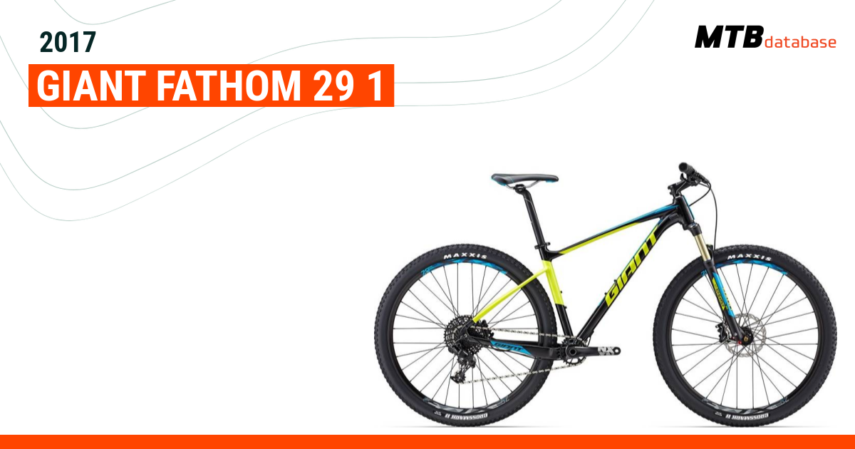 2017 Giant Fathom 29 1 Specs Reviews Images Mountain Bike