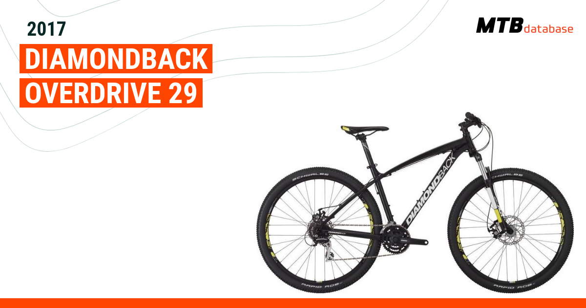 Diamondback overdrive hot sale 29er specs