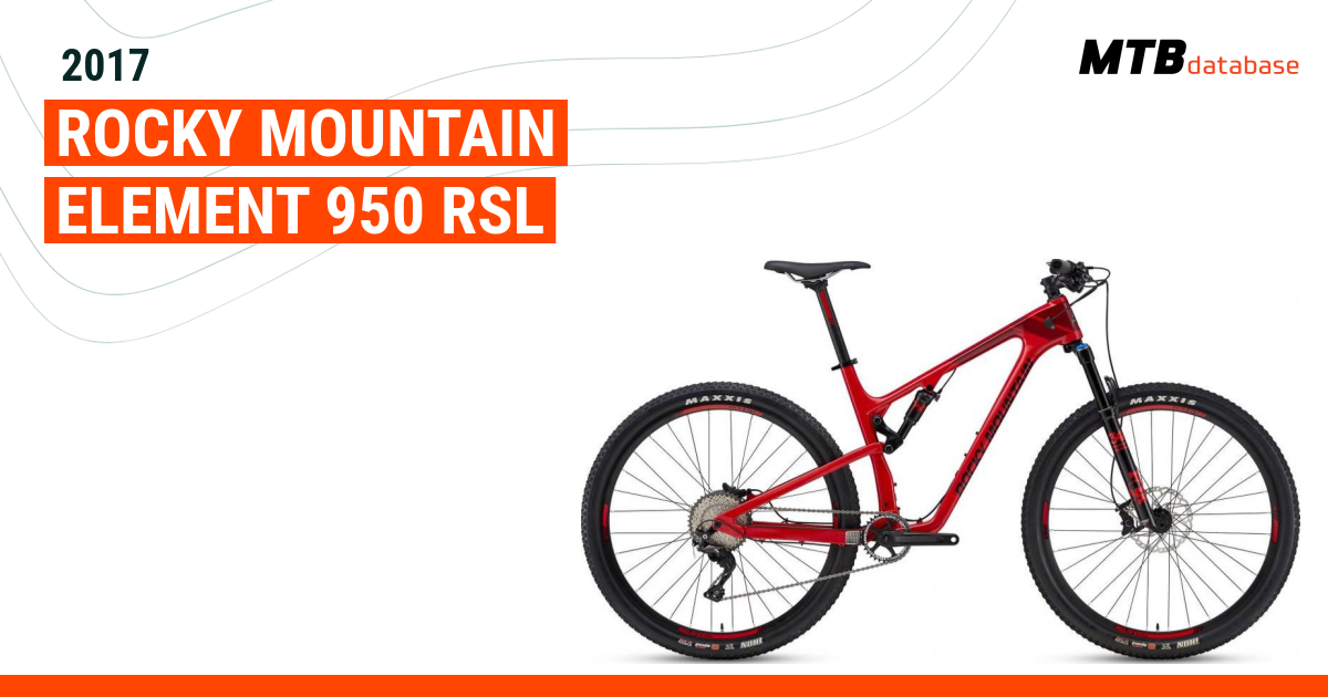 2017 Rocky Mountain Element 950 RSL Specs Reviews Images Mountain Bike Database