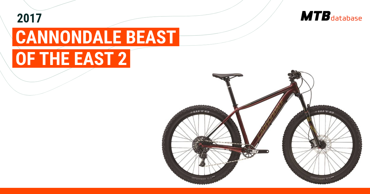 Snooze Losjes kroeg 2017 Cannondale Beast of the East 2 - Specs, Reviews, Images - Mountain  Bike Database