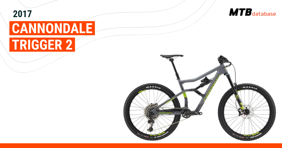 2017 Cannondale Trigger 2 Specs Reviews Images Mountain Bike