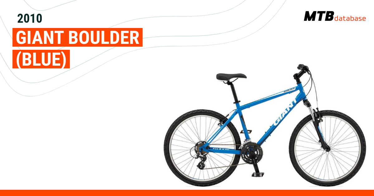 2010 Giant Boulder Blue Specs Reviews Images Mountain Bike