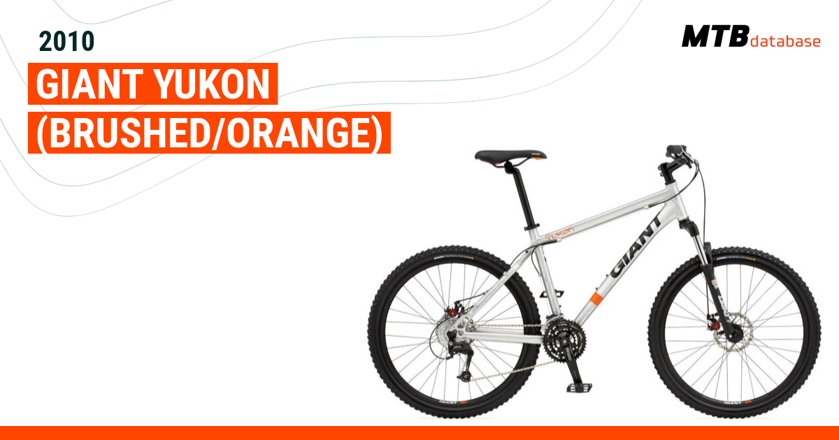 2010 Giant Yukon Brushed Orange Specs Reviews Images Mountain Bike Database