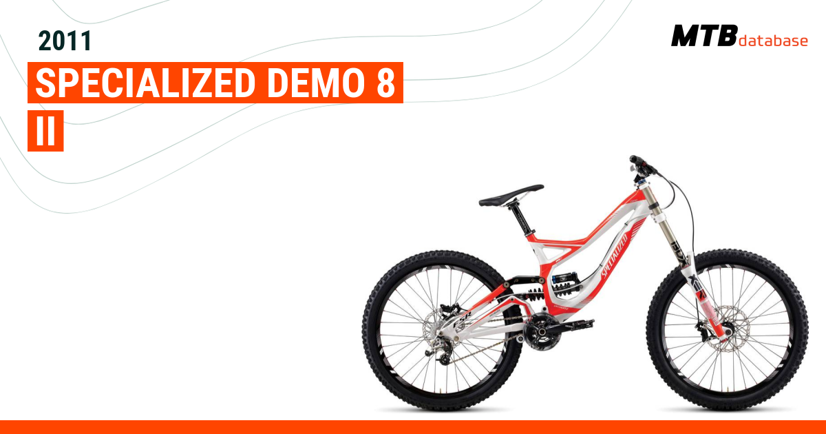 2011 Specialized Demo 8 II Specs Reviews Images Mountain Bike Database