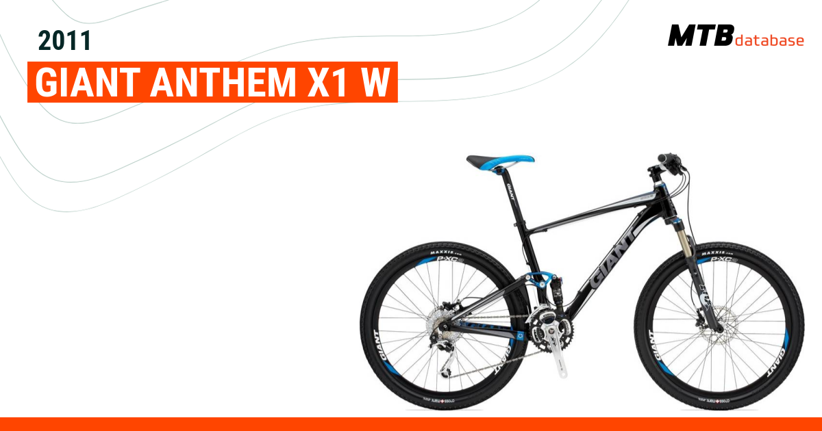 2011 Giant Anthem X1 W Specs Reviews Images Mountain Bike