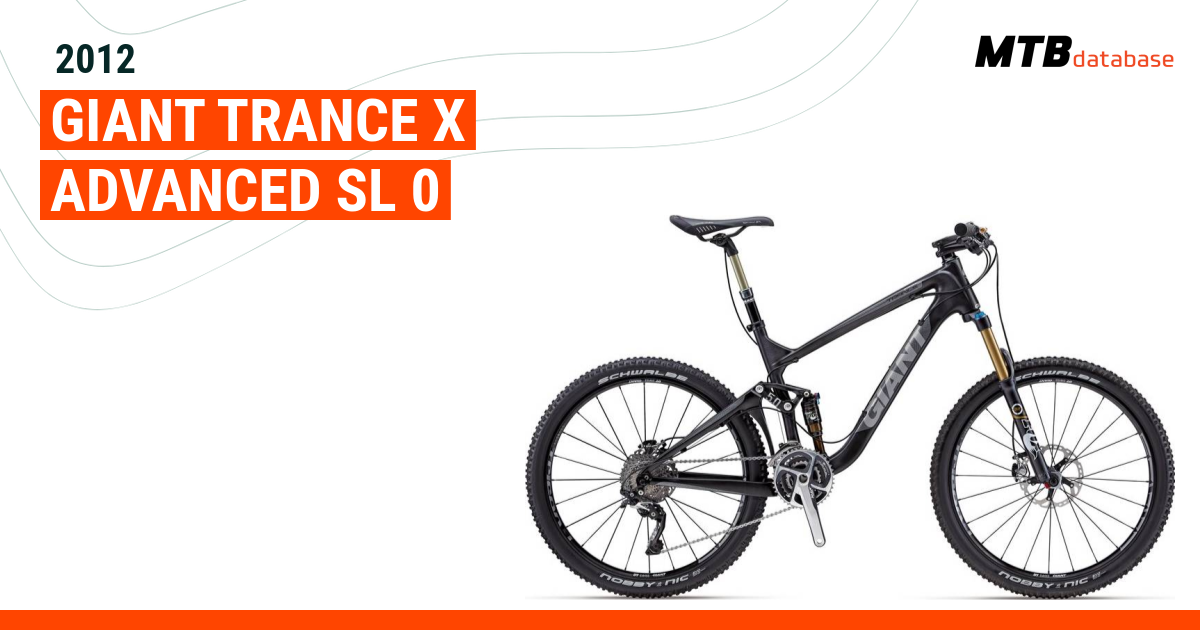 2012 Giant Trance X Advanced SL 0 Specs Reviews Images