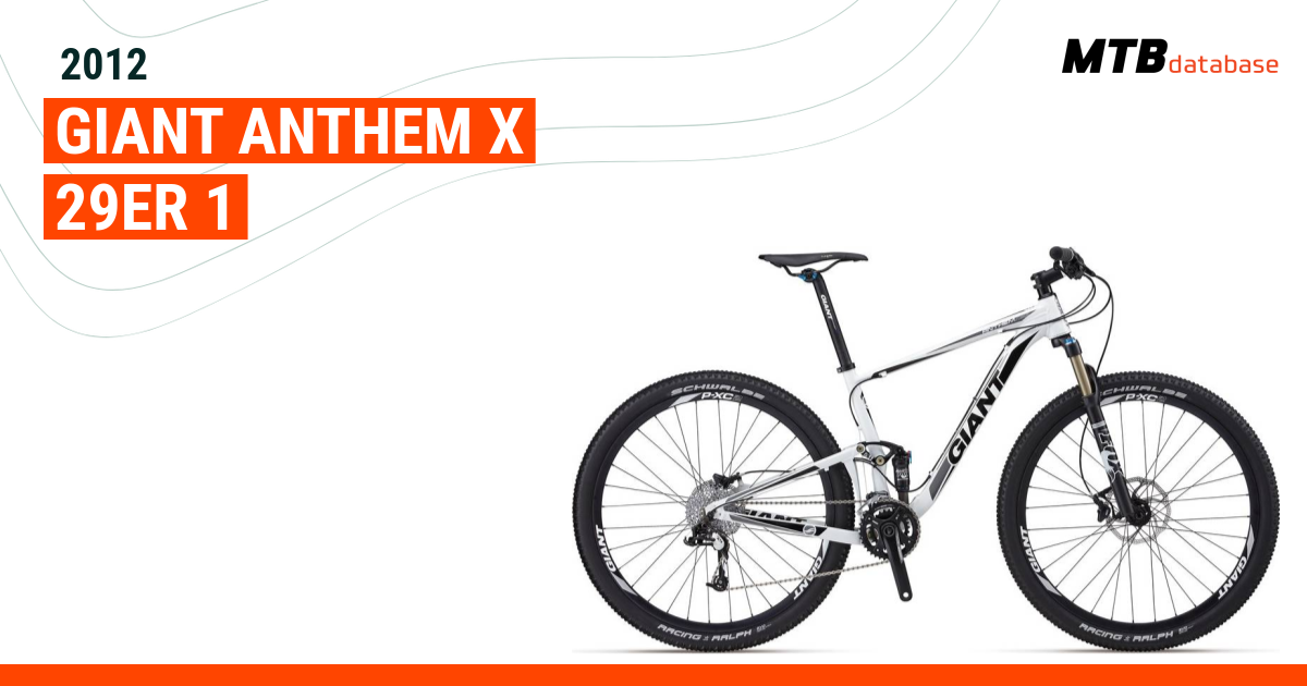 Giant anthem sales 2012 29er