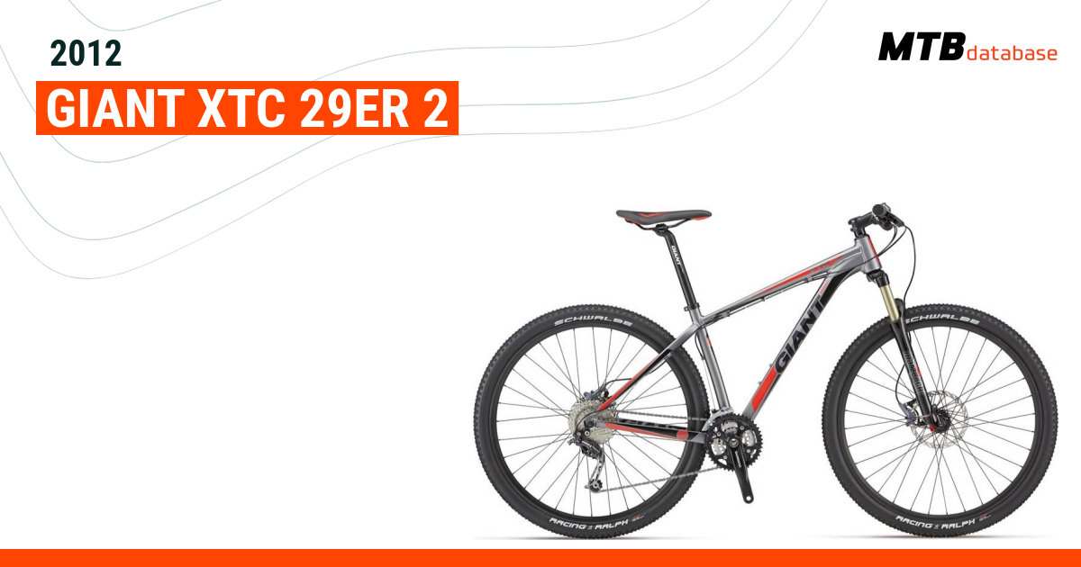 2012 giant best sale xtc 29er