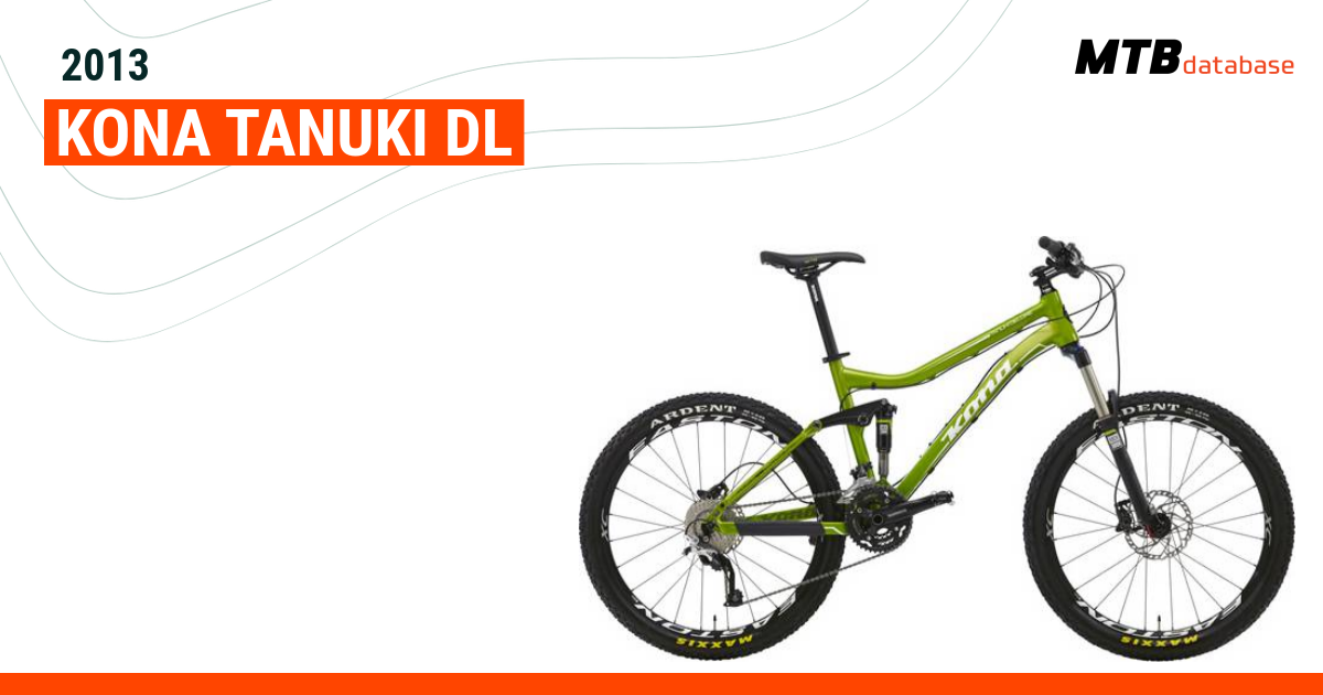 2013 Kona TANUKI DL Specs Reviews Images Mountain Bike Database