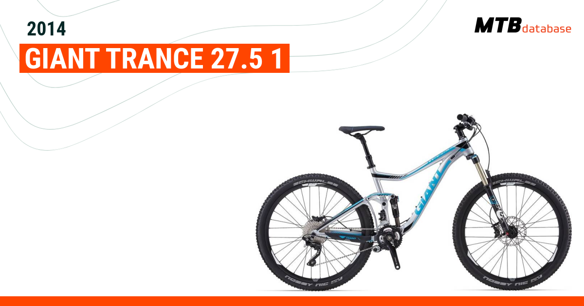 2014 Giant Trance 27.5 1 Specs Reviews Images Mountain Bike