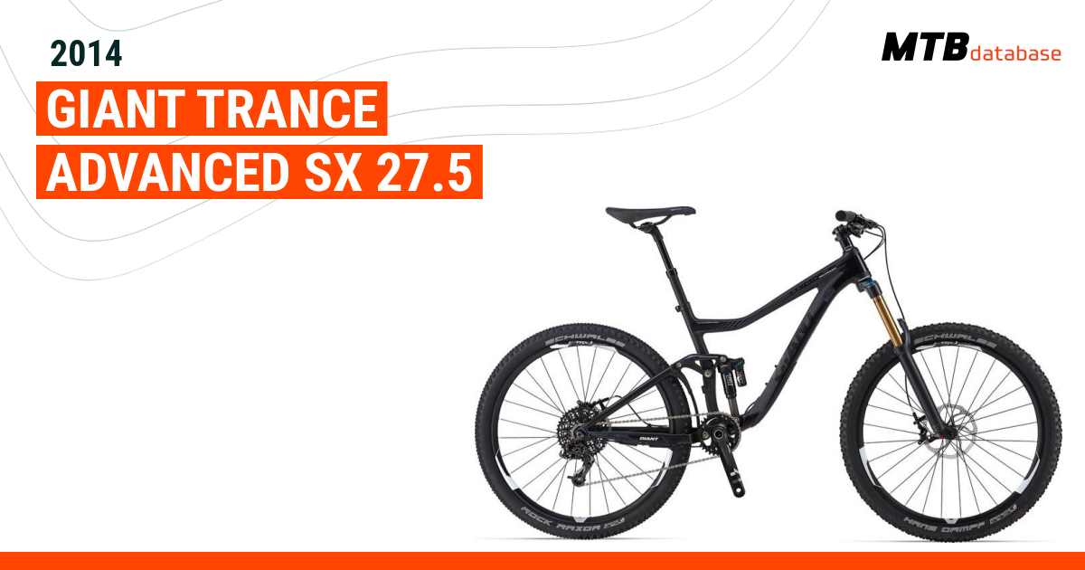 2014 Giant Trance Advanced SX 27.5 Specs Reviews Images