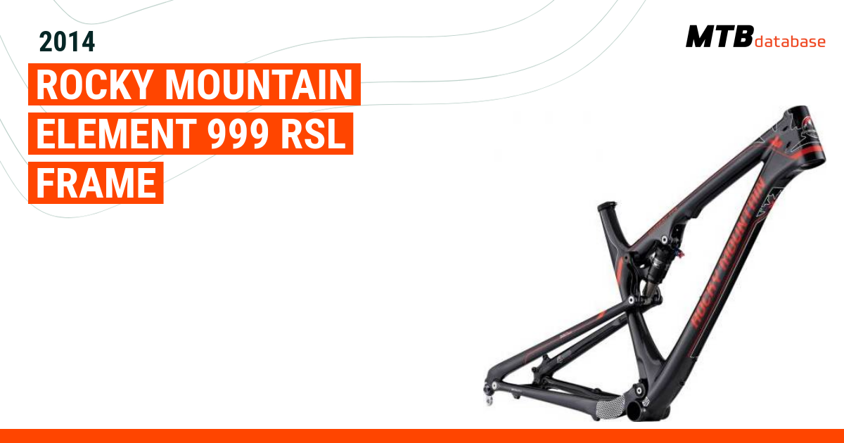 2014 Rocky Mountain Element 999 RSL Frame Specs Reviews Images