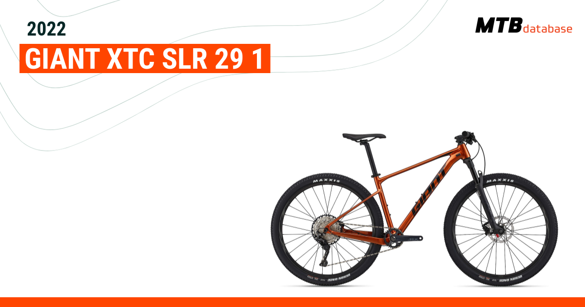 2022 Giant XTC SLR 29 1 Specs Reviews Images Mountain Bike