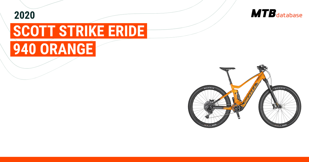 2020 Scott Strike eRIDE 940 orange Specs Reviews Images