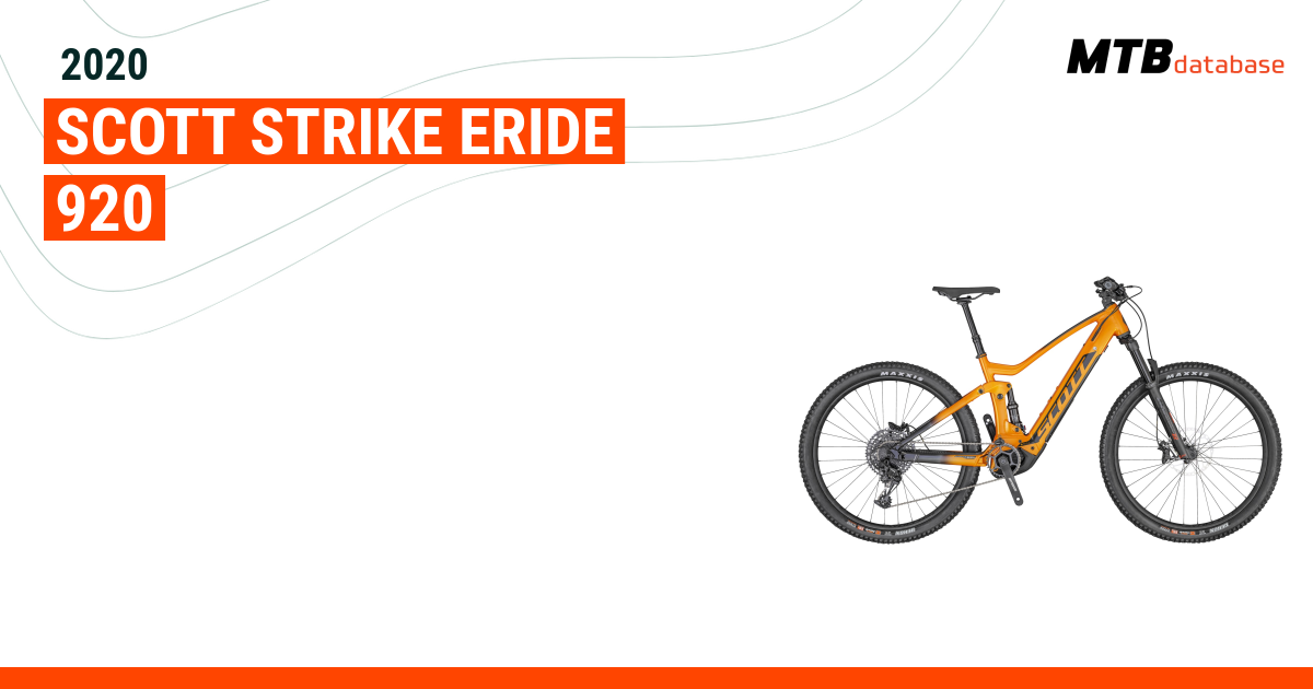 Scott strike eride 920 deals bike 2020