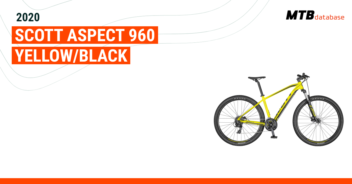 Scott aspect best sale 960 yellow