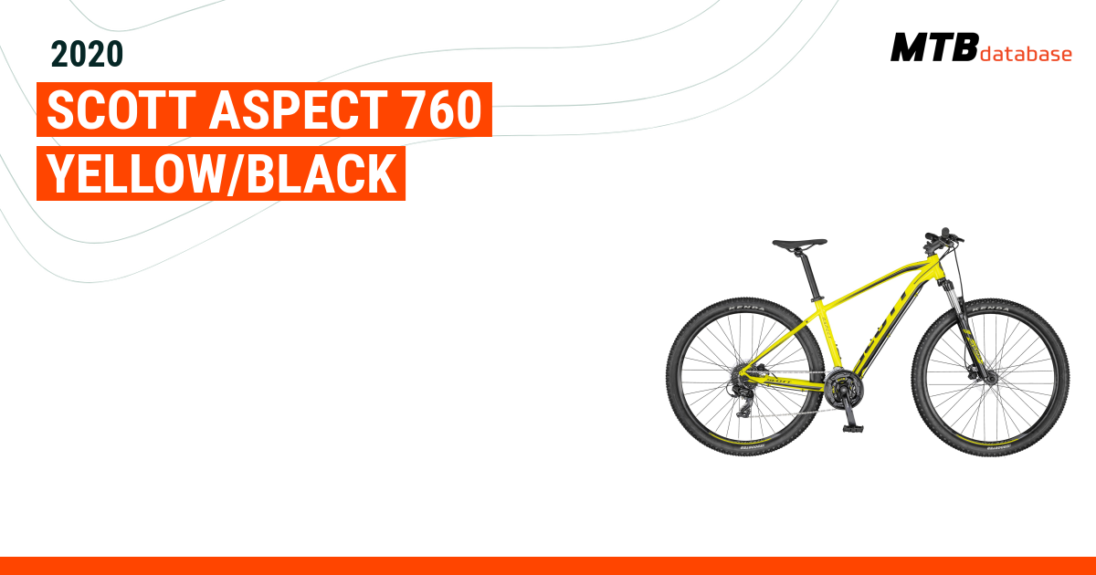 Aja het ergste Coördineren 2020 Scott Aspect 760 yellow/black - Specs, Reviews, Images - Mountain Bike  Database
