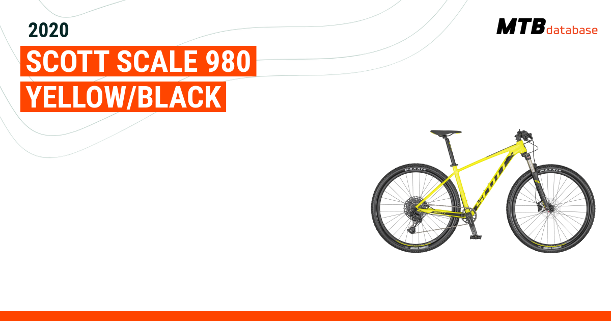 2020 Scott Scale 980 yellow black Specs Reviews Images