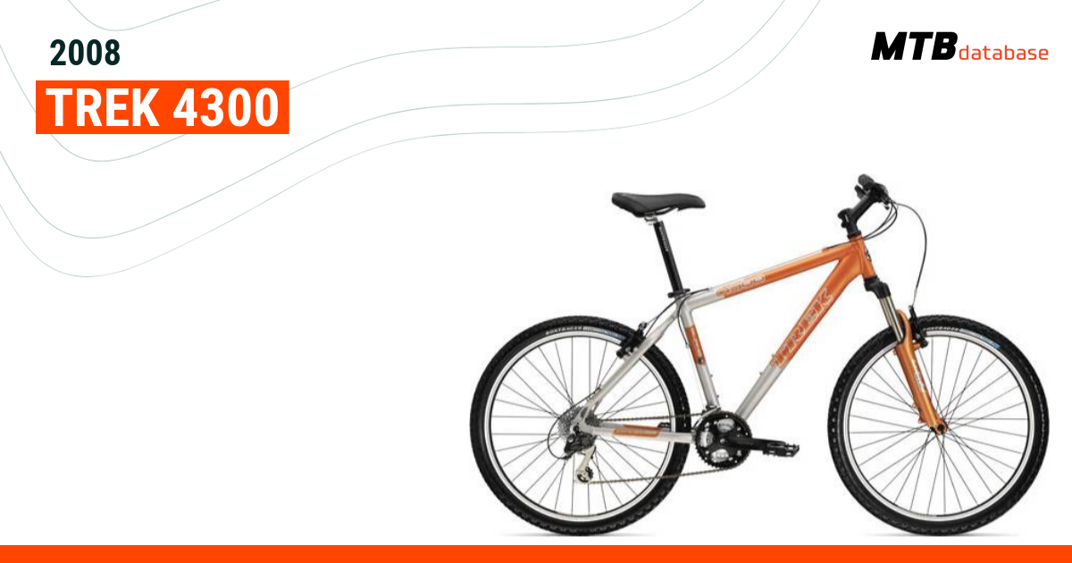 Trek 4300 mountain cheap bike orange