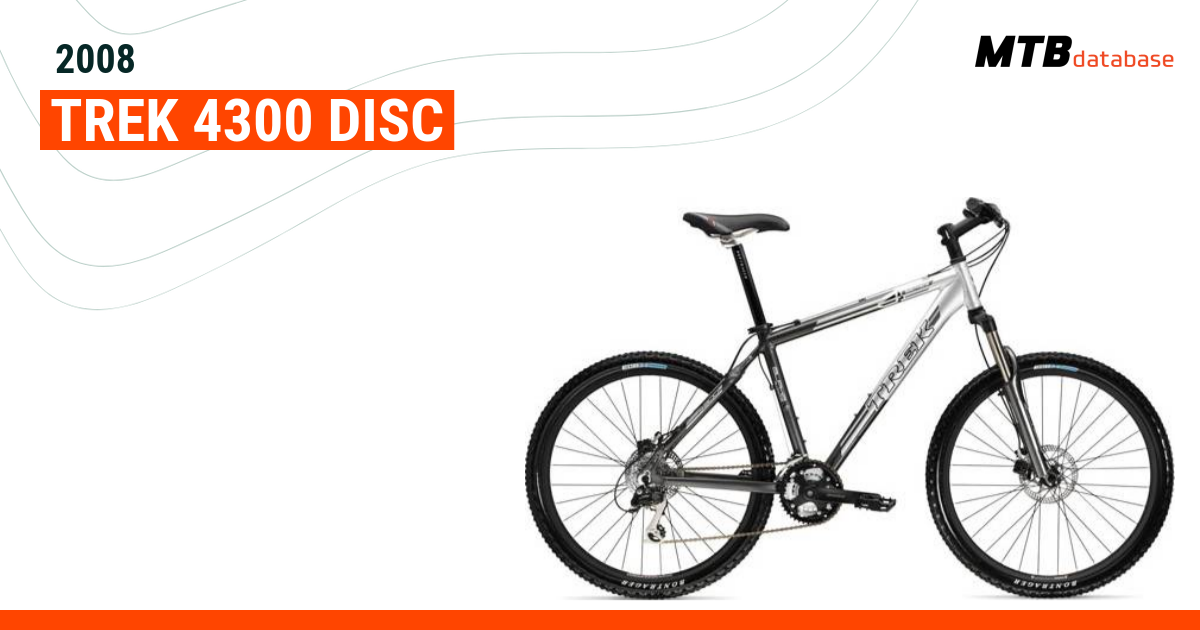 2008 Trek 4300 Disc Specs Reviews Images Mountain Bike Database