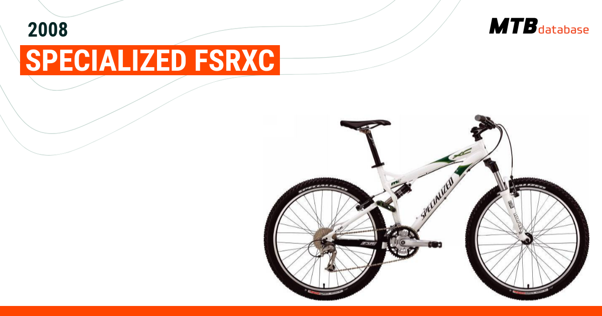 2008 Specialized FSRxc Specs Reviews Images Mountain Bike