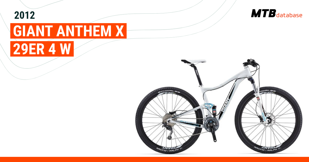 Giant anthem best sale 29er 2012