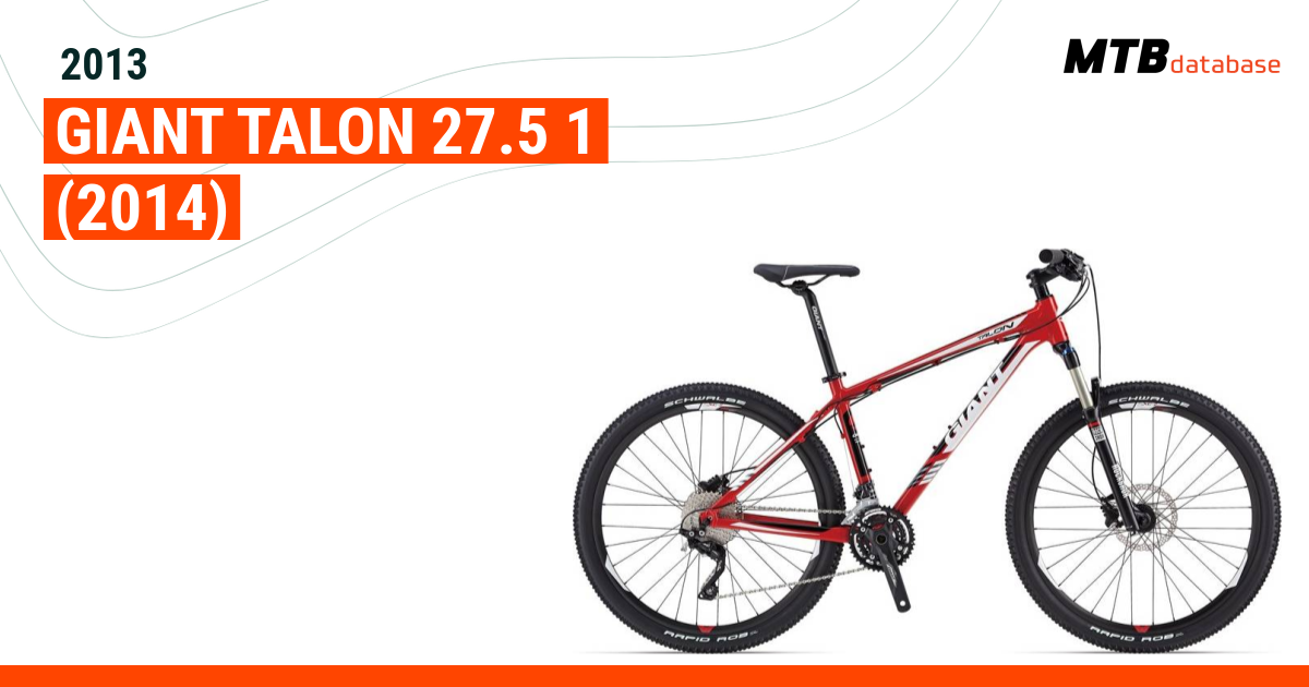 2013 Giant Talon 27.5 1 2014 Specs Reviews Images Mountain