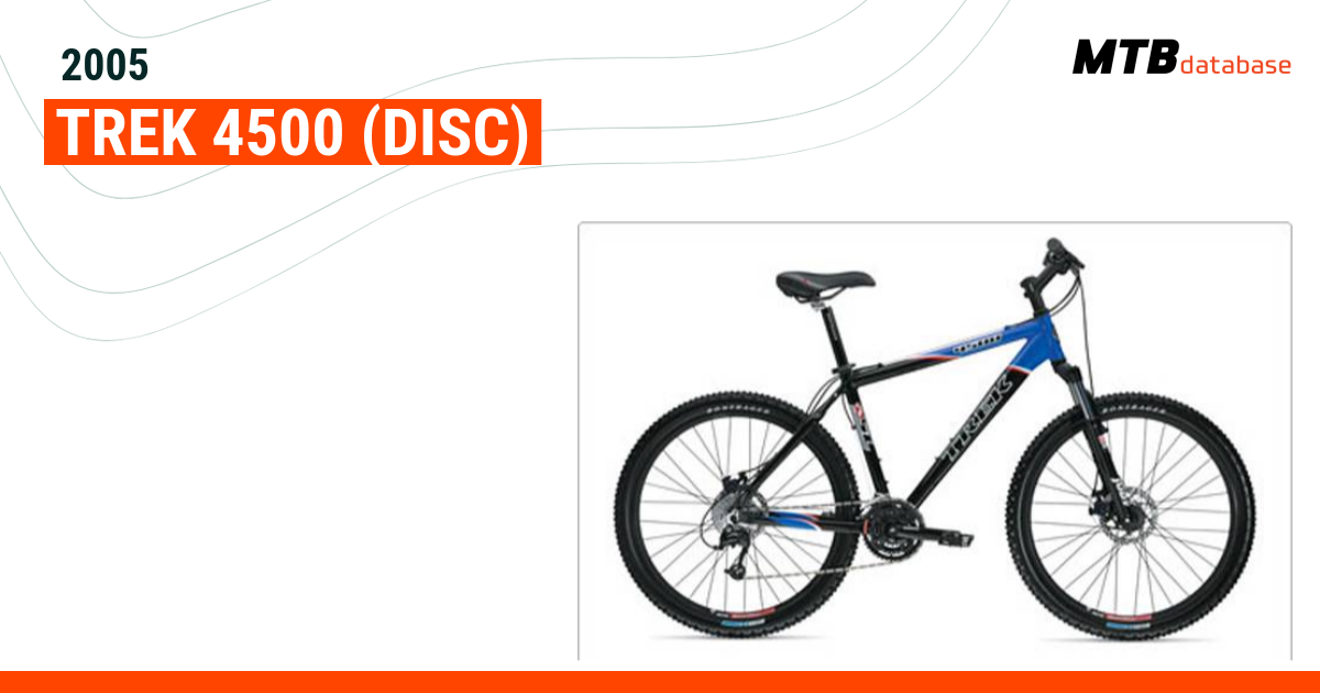 Trek 4500 best sale disc 2011