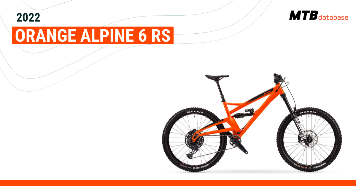 Orange alpine 6 discount weight
