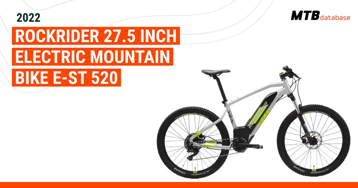 2022 ROCKRIDER 27.5 Inch Electric Mountain Bike E ST 520 Specs