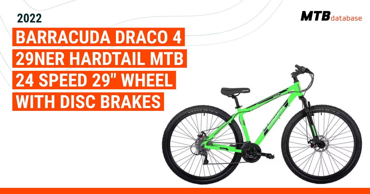 2022 BARRACUDA Draco 4 29ner Hardtail MTB 24 Speed 29