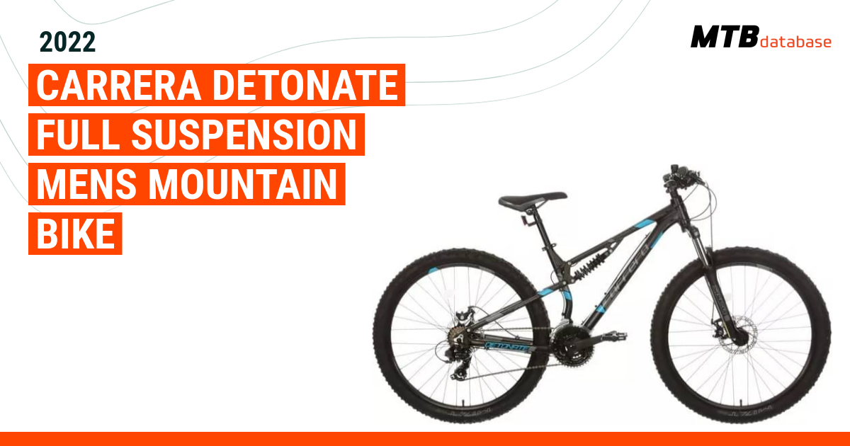 2022 Carrera Detonate Full Suspension Mens Mountain Bike Specs